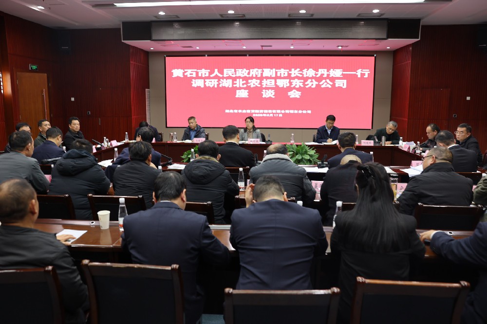 黄石市人民政府副市长徐丹娅一行调研湖北农担鄂东分公司