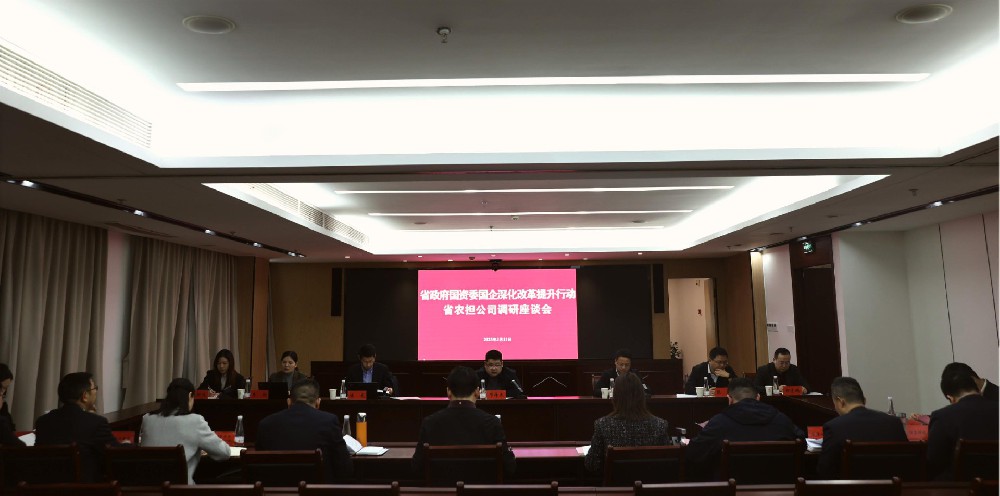 省政府国资委调研组到省农担公司 开展国企改革深化提升行动调研