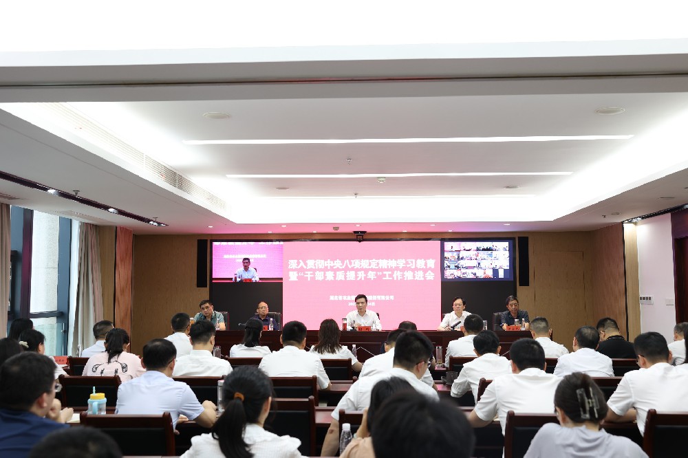 省农担公司召开深入贯彻中央八项规定精神学习教育暨“干部素质提升年”工作推进会