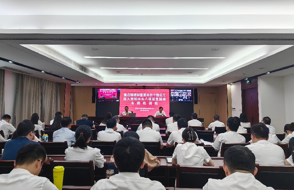 省农担公司开展重点领域和重要岗位干部员工深入贯彻中央八项规定精神专题轮训