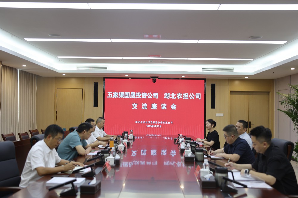 新疆五家渠国晟投资党委副书记、常务副总经理王劲兵一行到访湖北农担学习交流​