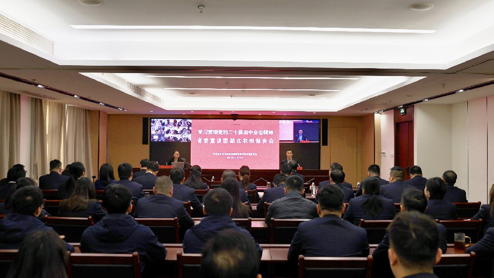 湖北农担召开党的二十届四中全会精神宣讲报告会